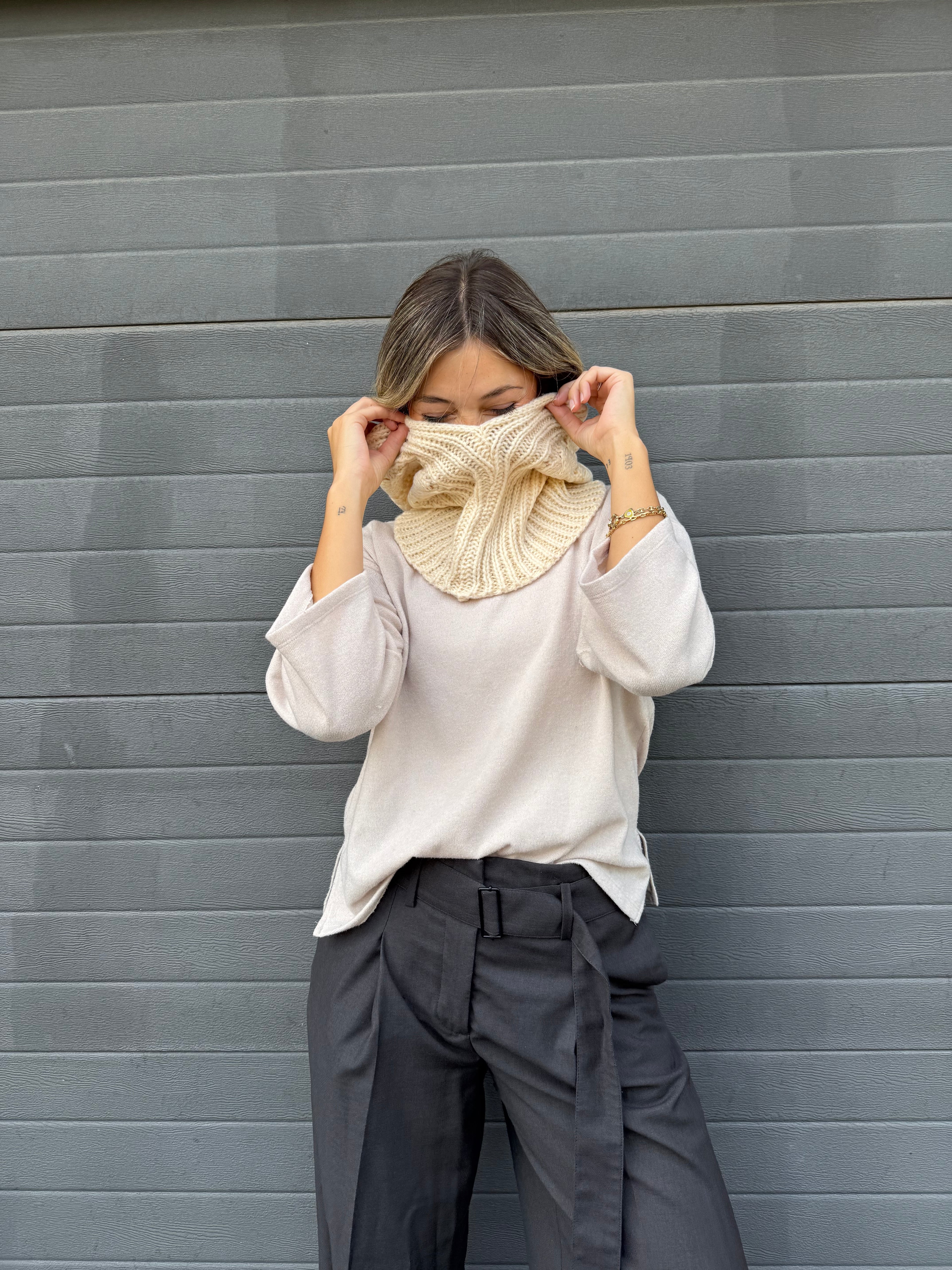 Balaclava ochos blanco