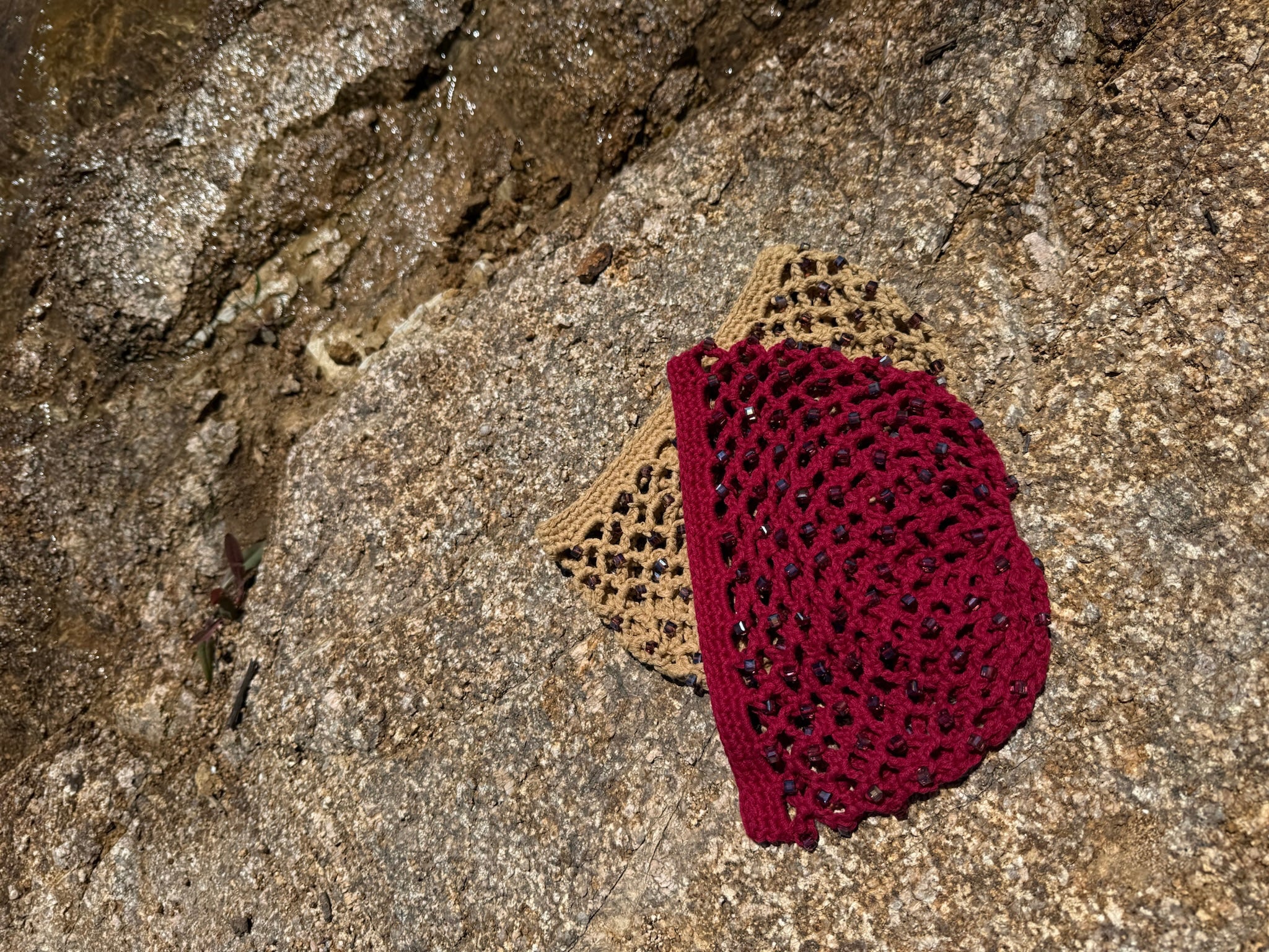 Gorro crochet rojo