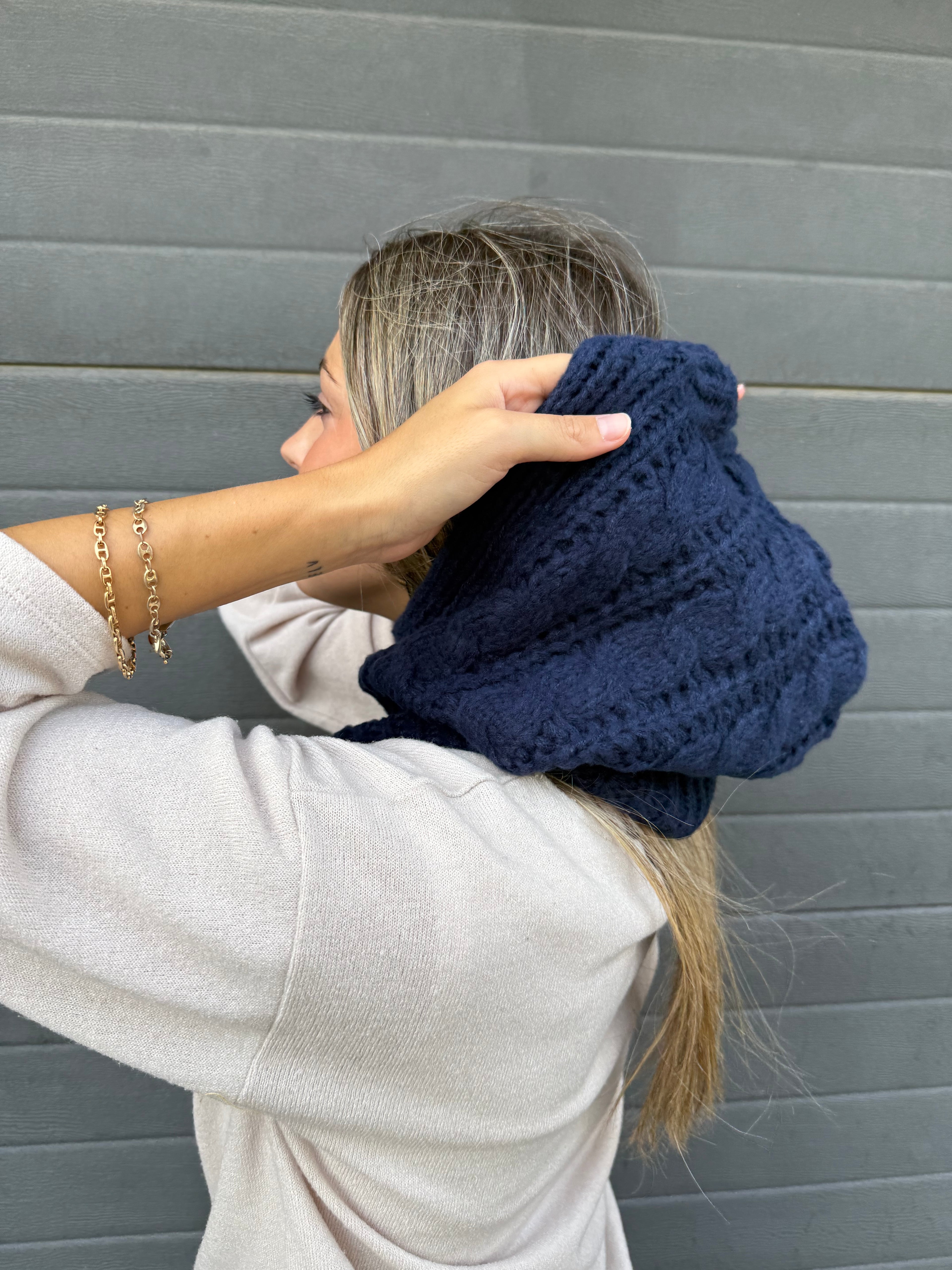 Balaclava ochos azul