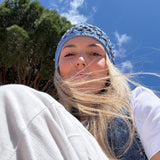 Gorro crochet azul