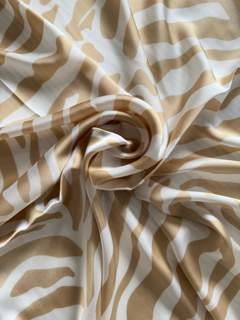 Pañuelo cebra simple (beige)