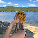 Gorro crochet amarillo