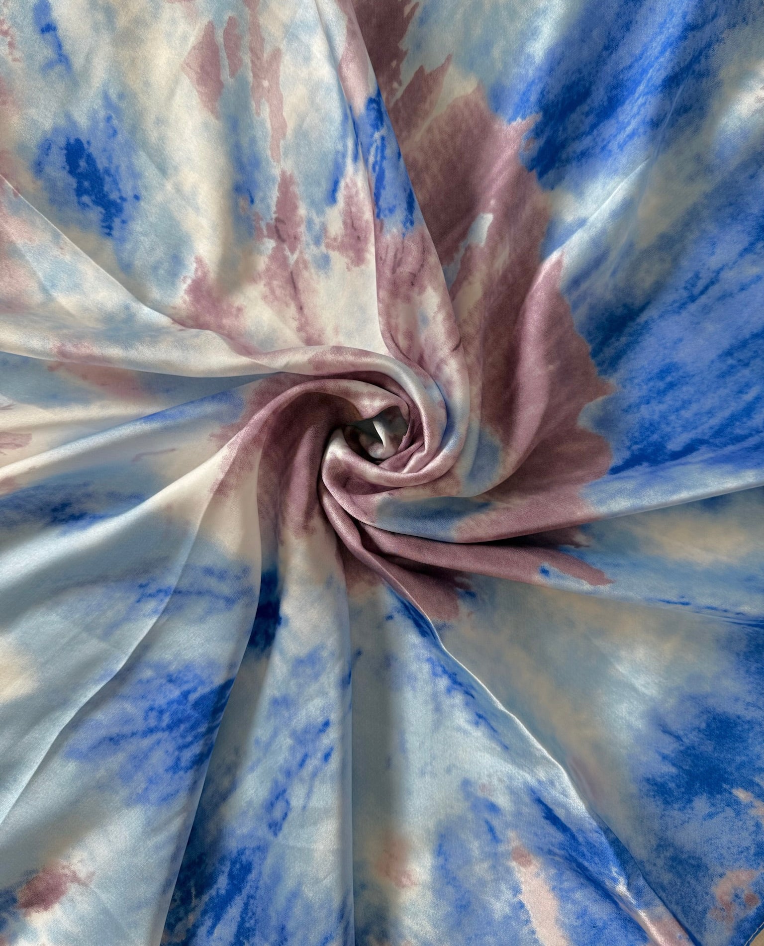 Pañuelo tie dye (azul y morado)