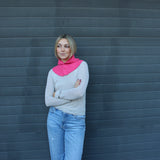 Balaclava punto botones (rosa)